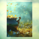 SlipperyJoe's Saint Patrick's Day grote  pot Raamsticker (Vel 3)