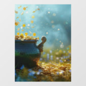 SlipperyJoe's Saint Patrick's Day grote  pot Raamsticker (Vel)