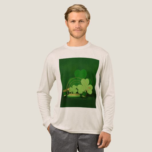 SlipperyJoe's Saint Patrick's Day theme leprechaun Tri-Blend Shirt (Voorkant)