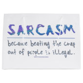 SlipperyJoe's Sarcasm Grappige slogan gezegde spee Groot Cadeauzakje (Voorkant)