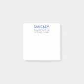 SlipperyJoe's Sarcasm Grappige slogan gezegde spee Post-it® Notes (Voorkant)