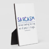 SlipperyJoe's Sarcasm slaat illegale grappige slog Fotoplaat (Zijkant)