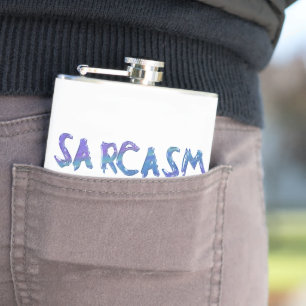 SlipperyJoe's Sarcasm slaat illegale grappige slog Heupfles