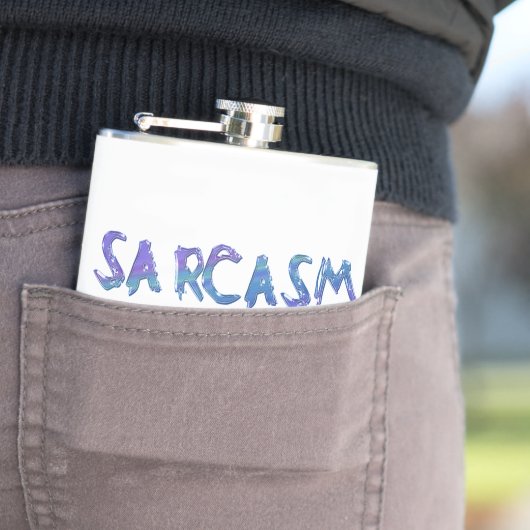 SlipperyJoe's Sarcasm slaat illegale grappige slog Heupfles (Voorbeeld)