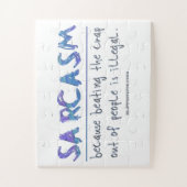 SlipperyJoe's Sarcasm slaat illegale grappige slog Legpuzzel (Verticaal)
