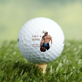 SlipperyJoe's Save a horse Ride A Cowboy pet muscu Golfballen (Insitu Shirt)