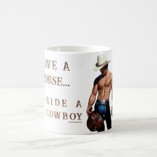 SlipperyJoe's Save a horse Ride A Cowboy pet muscu Koffiemok
