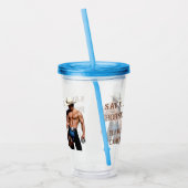 SlipperyJoe's save horse ride rietje cowboy pet mu Acryl Drinkbeker (Links)