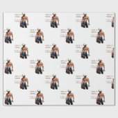 SlipperyJoe's save horse ride rietje cowboy pet mu Cadeaupapier (Vlak)