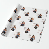 SlipperyJoe's save horse ride rietje cowboy pet mu Cadeaupapier (Uitgerold)