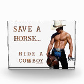 SlipperyJoe's save horse ride rietje cowboy pet mu Fotoblokken (Voorkant)