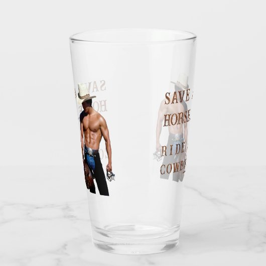 SlipperyJoe's save horse ride rietje cowboy pet mu Glas (Links)