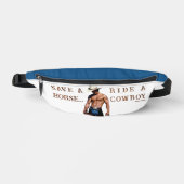 SlipperyJoe's save horse ride rietje cowboy pet mu Heuptasje (Voorkant)