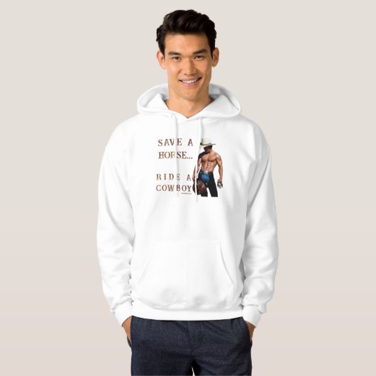 SlipperyJoe's save horse ride rietje cowboy pet mu Hoodie (Voorkant volledig)