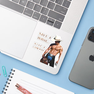 SlipperyJoe's save horse ride rietje cowboy pet mu Sticker