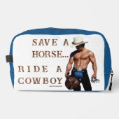 SlipperyJoe's save horse ride rietje cowboy pet mu Toilettasje (Voorkant)