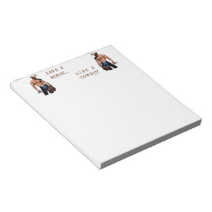 SlipperyJoe's save paard rijden strooien cowboyhoe Notitieblok