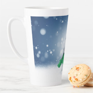 SlipperyJoe's schattige kerst-sneeuwmannenpersonag Latte Mok