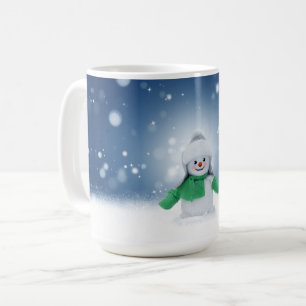 SlipperyJoe's schattige kerst-sneeuwmannetje Koffiemok