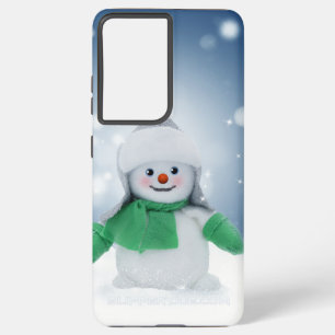 SlipperyJoe's schattige Kerstmis-sneeuwmannetje ka Samsung Galaxy Hoesje