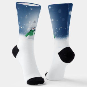 SlipperyJoe's schattige Kerstmis-sneeuwmannetje ka Sokken
