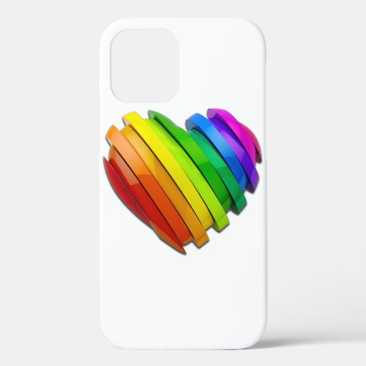 SlipperyJoe's sculpturale driedimensionale hart b Case-Mate iPhone Case (Achterkant)