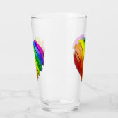 SlipperyJoe's sculpturale driedimensionale hart b Glas (Links)