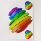 SlipperyJoe's sculpturale driedimensionale hart b Legpuzzel (Verticaal)