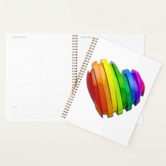 SlipperyJoe's sculpturale driedimensionale hart b Planner (Display)