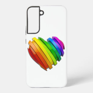SlipperyJoe's sculpturale driedimensionale hart b Samsung Galaxy Hoesje
