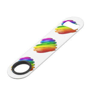 SlipperyJoe's sculpturale driedimensionale hart b Speed Flessenopener
