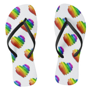 SlipperyJoe's sculpturale driedimensionale hart b Teenslippers