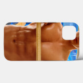 SlipperyJoe's shirtloze gespierde man abs borst sc Case-Mate iPhone Case (Achterkant (horizontaal))