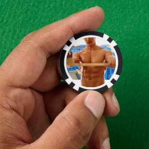 SlipperyJoe's shirtloze gespierde man abs borst sc Poker Chips