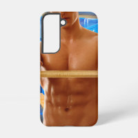 SlipperyJoe's shirtloze gespierde man abs borst sc