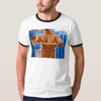 SlipperyJoe's shirtloze gespierde man abs borst sc