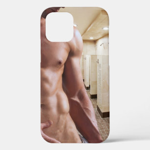 SlipperyJoe's shirtloze gespierde mannelijke torso Case-Mate iPhone Case