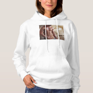 SlipperyJoe's shirtloze gespierde mannen torso six Hoodie