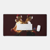 SlipperyJoe's shirtloze mannen terug-naar-rug kers Bureaumat (Keyboard & Muis)