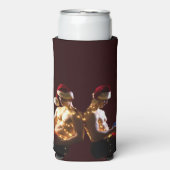 SlipperyJoe's shirtloze mannen terug-naar-rug kers Seltzer Blikjeskoeler (Seltzer Voorkant)