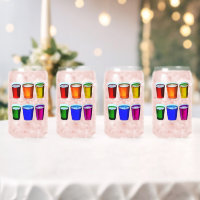 SlipperyJoe's shotglazen zes kopjes horizontaal ge