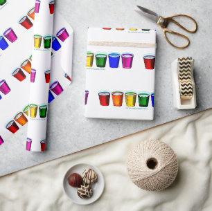 SlipperyJoe's shotglazen zes kopjes horizontaal ge Cadeaupapier