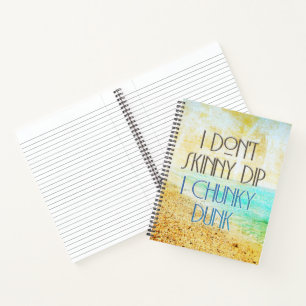 SlipperyJoe's Skinny Dip Chunky Dunk helderblauw w Notitieboek