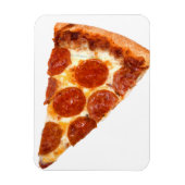 SlipperyJoe's Sliced Pizza pepperoni-kaas delici Magneet (Verticaal)