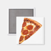 SlipperyJoe's Sliced Pizza pepperoni-kaas delici Magneet (Voorkant / Achterkant)