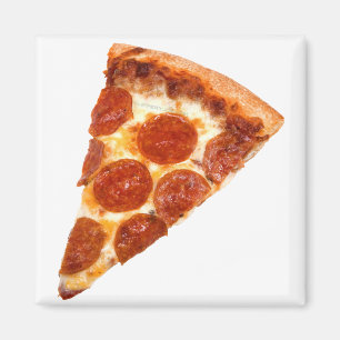 SlipperyJoe's Sliced Pizza pepperoni-kaas delici Magneet