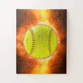 SlipperyJoe's softball op vuurbal vuurbal Legpuzzel (Verticaal)