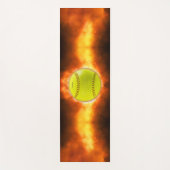 SlipperyJoe's softball op vuurbal vuurbal Yogamat (Voorkant)
