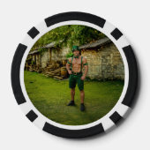 SlipperyJoe's St. Patrick's Dag feestelijke kabout Poker Chips (Achterkant)