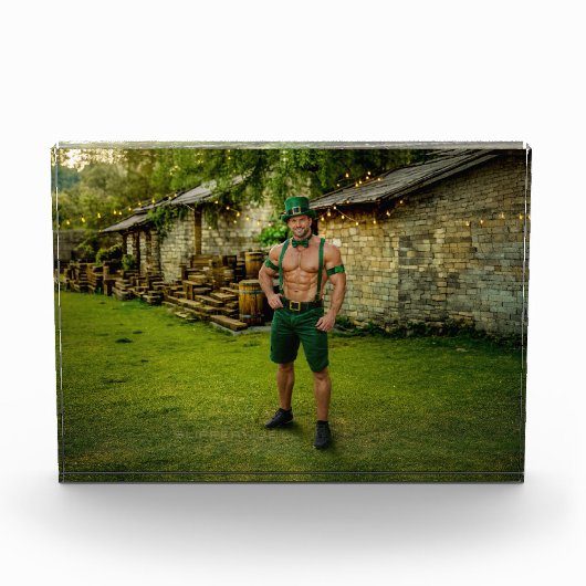SlipperyJoe's St. Patrick's Dag feestelijke leprec Fotoblokken (Voorkant)